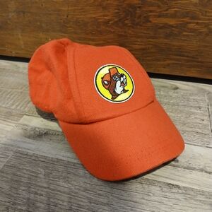 Orange Cap with Cartoon Patch